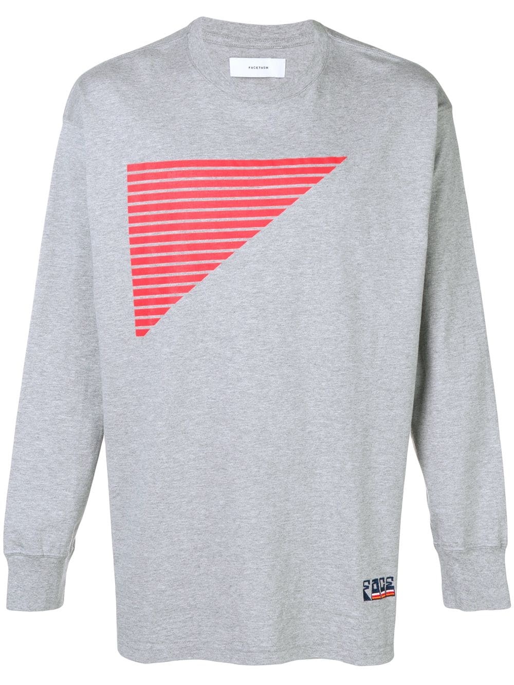 colourblock graphic sweatshirt - 1