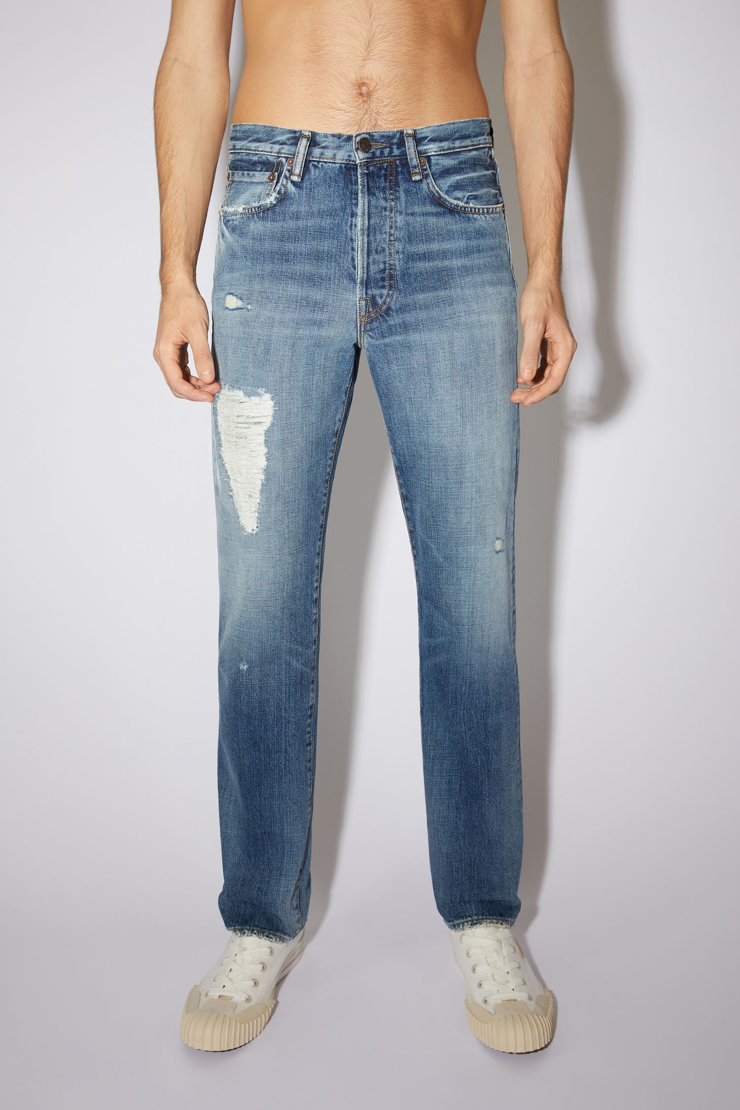 Straight fit jeans - Mid Blue - 2