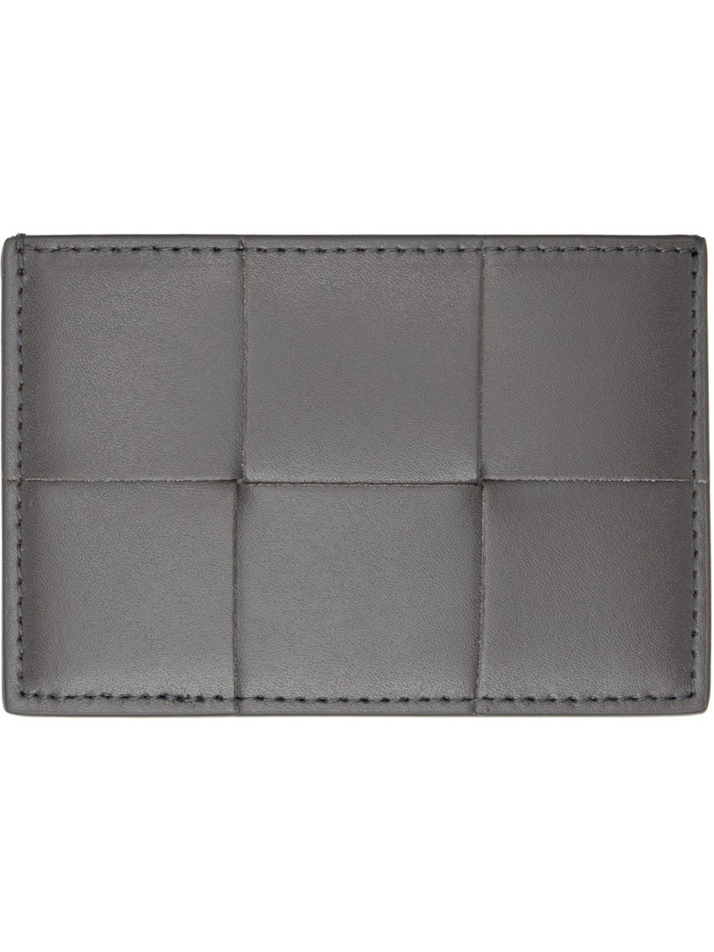 Bottega Veneta Gray Cassette Credit Card Holder outlook