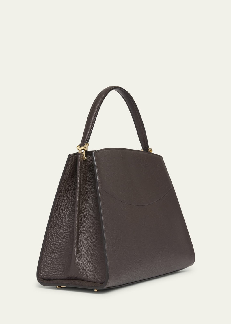 FERRAGAMO The New Studio Box Leather Top-Handle Bag outlook