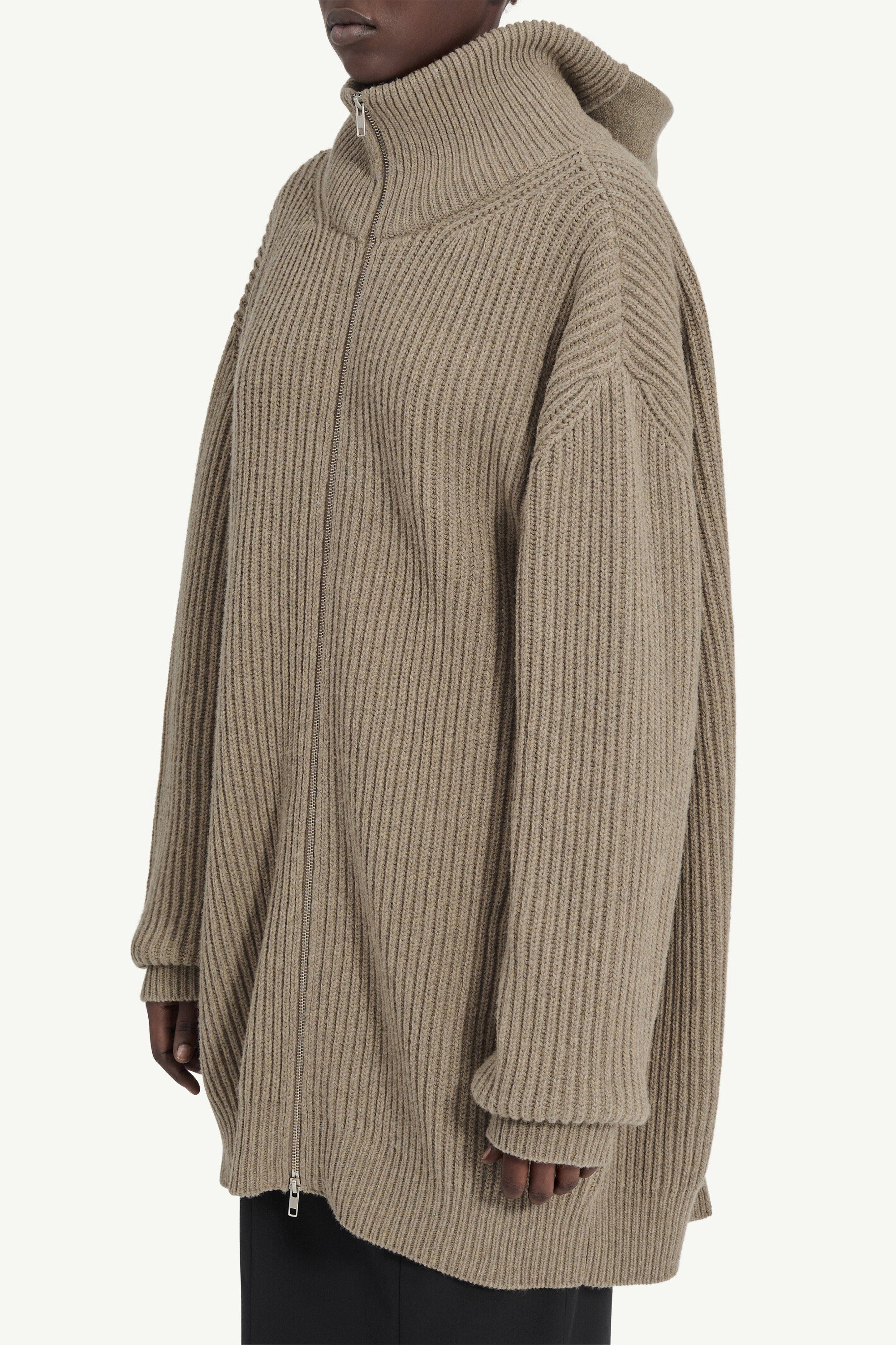 Ribbed knit cardigan - 4