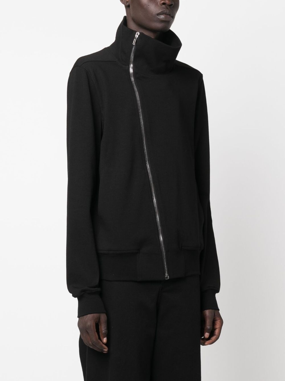 off-centre zip-up jacket - 3