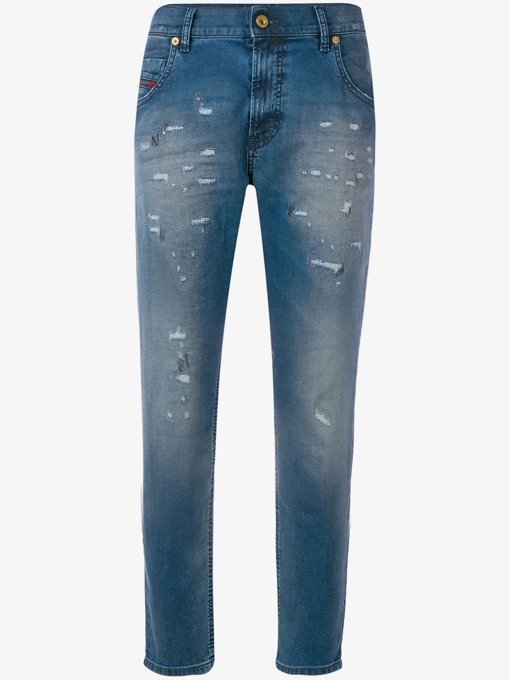 distressed boyfriend jeans - 1