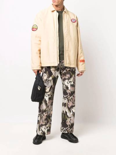 Heron Preston patch-detail canvas jacket outlook