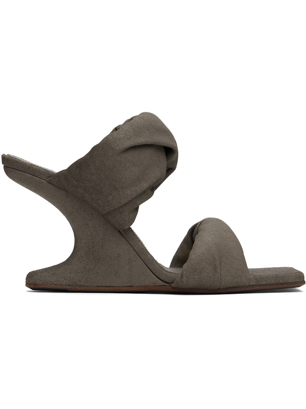 Gray Porterville Cantilever 8 Twisted Heeled Sandals - 1
