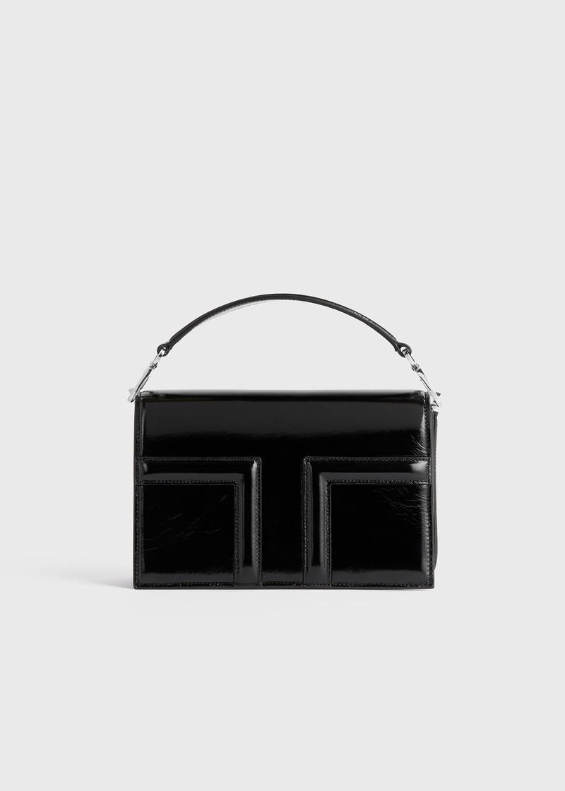 Mini T-flap naplack bag black 1