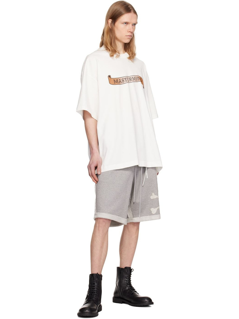 MASTERMIND WORLD White Oversized Skull Tattoo T-shirt outlook