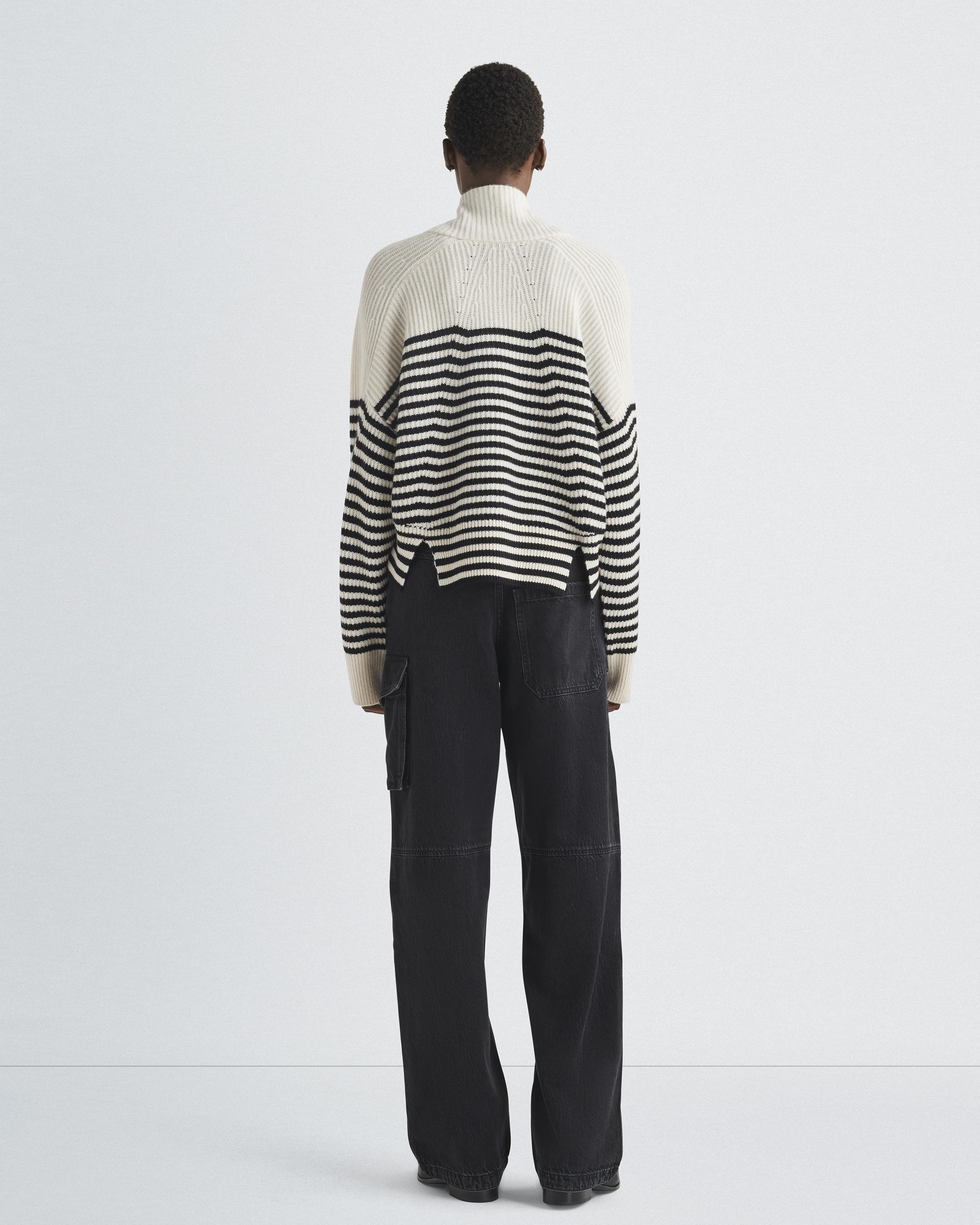 Pierce Striped Cashmere Half-Zip
Relaxed Fit - 5