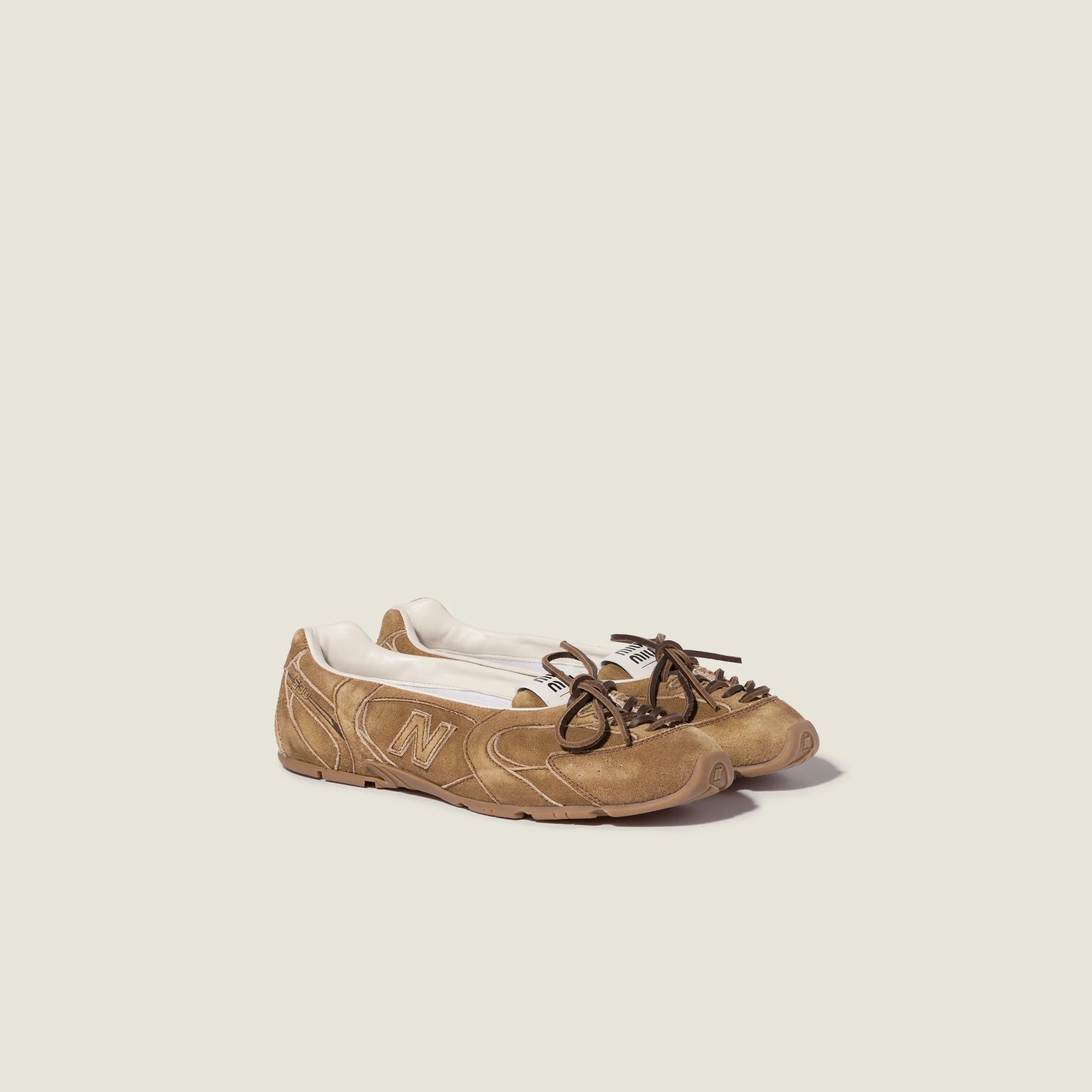 New Balance X Miu Miu 530 SL délavé suede ballerinas - 1