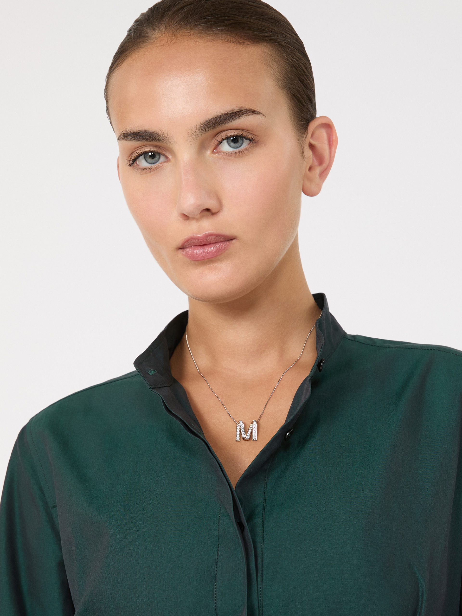 MGROSGRAIN Necklace with M pendant - 3