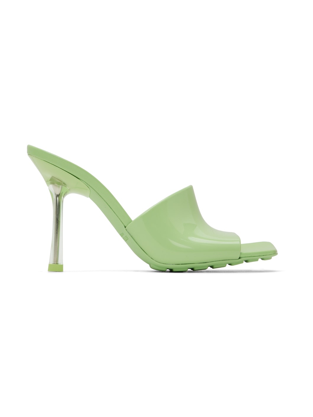 Green Pudding Heeled Sandals - 1