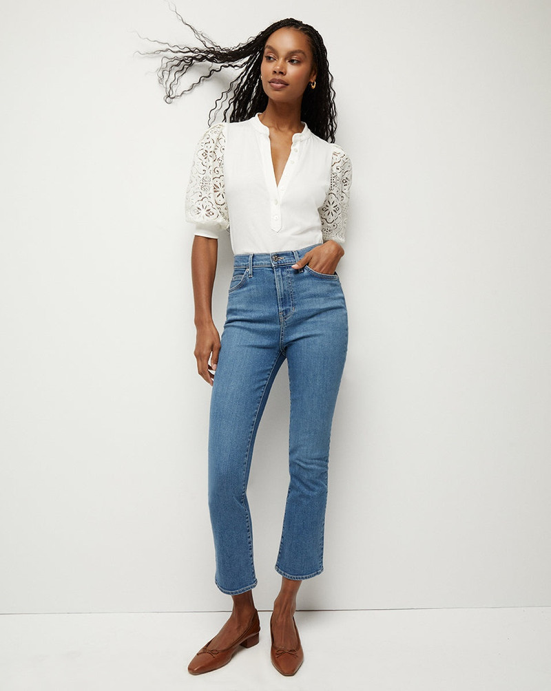 VERONICA BEARD CARLY KICK-FLARE JEAN outlook
