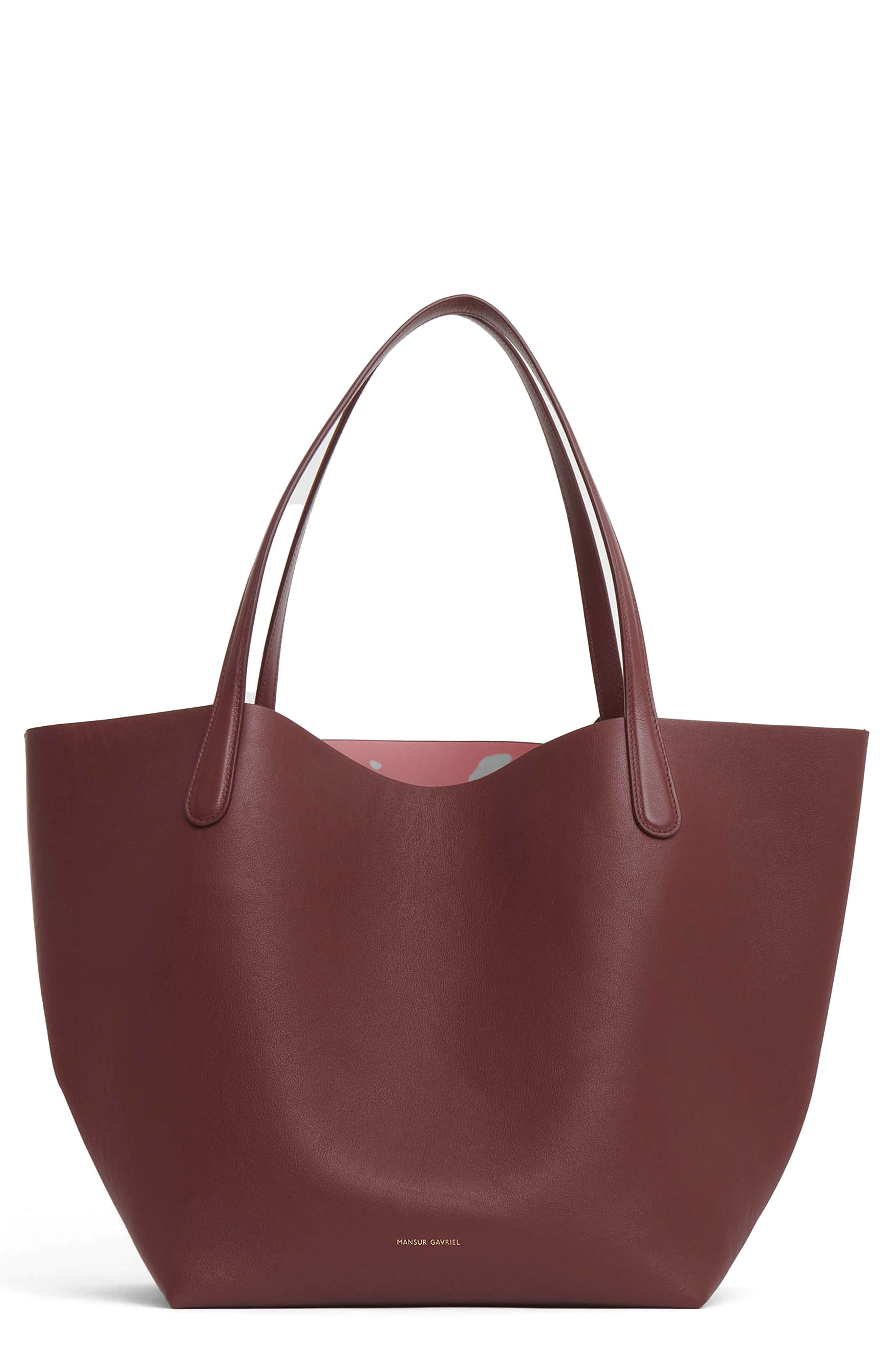 Mansur Gavriel Everyday Soft Leather Tote in Pomegranate at Nordstrom - 1