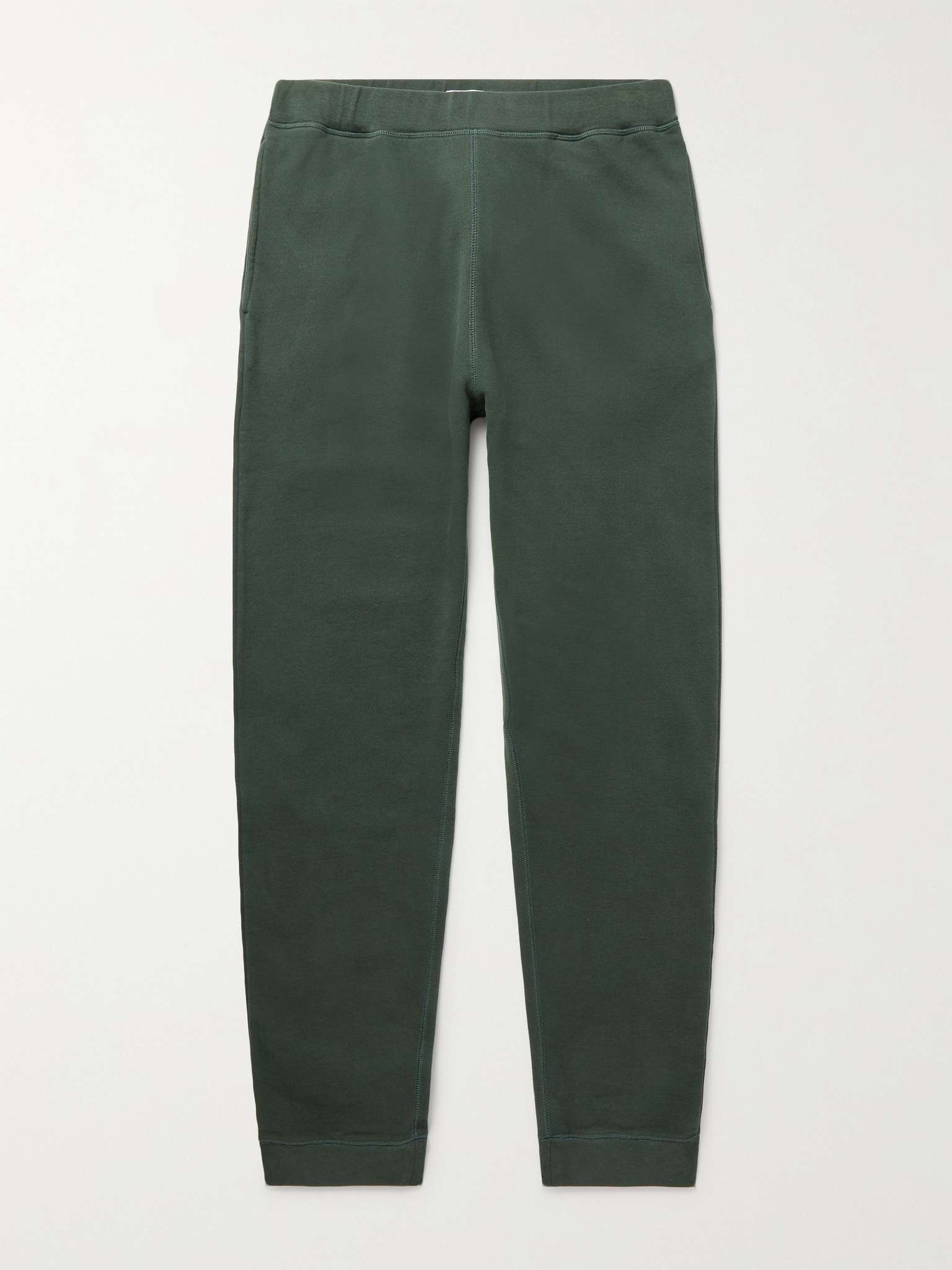 Tapered Brushed Cotton-Jersey Sweatpants - 1