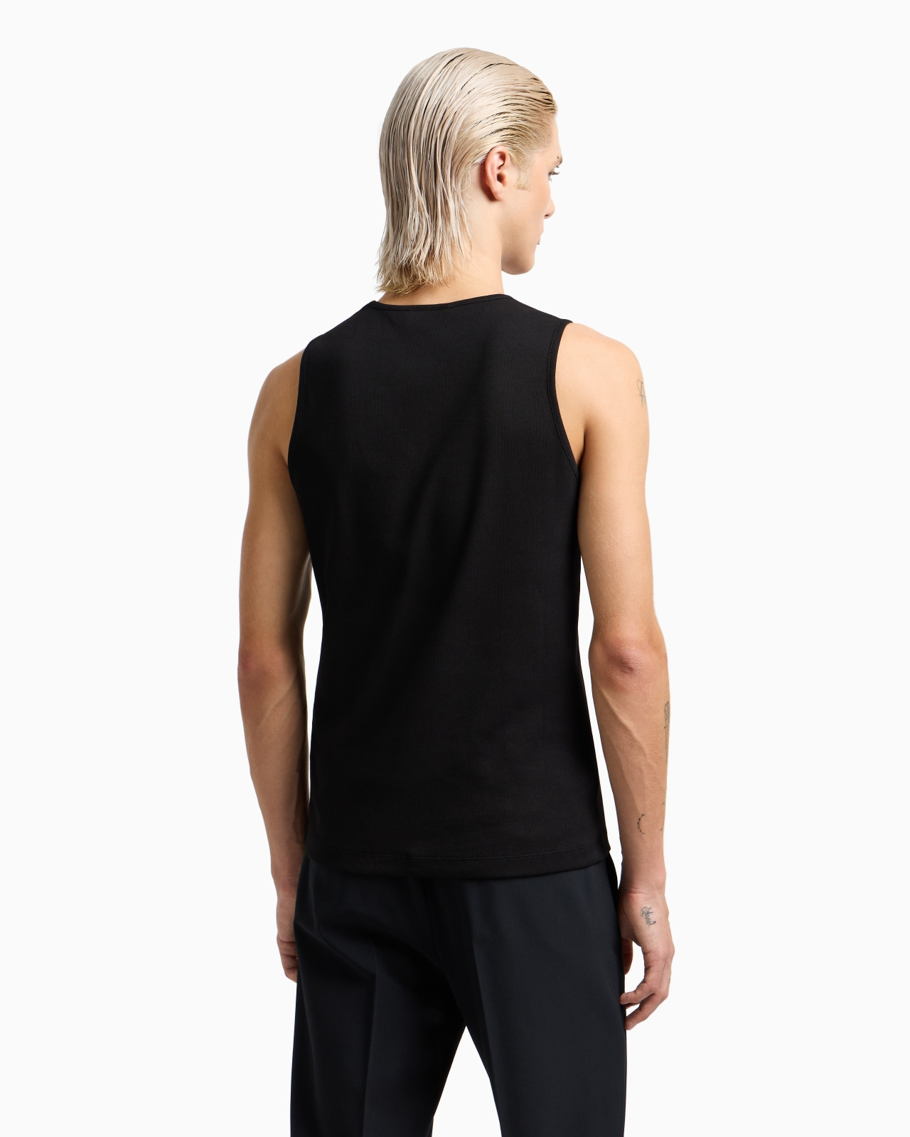KNIT-EFFECT RIBBED TANK TOP - 3