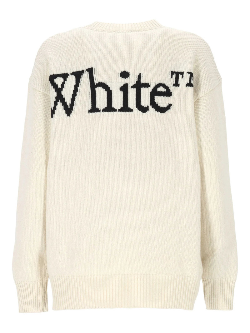 Off-White Off-white Logo-intarsia Wool Sweater outlook