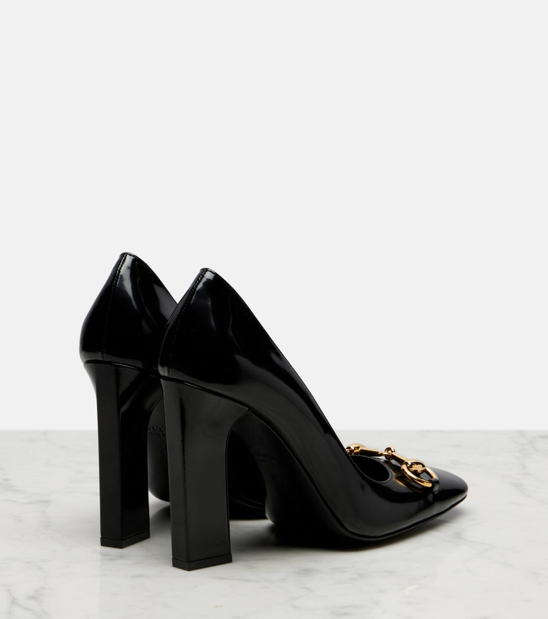 GUCCI Signora Horsebit 120 patent leather pumps outlook