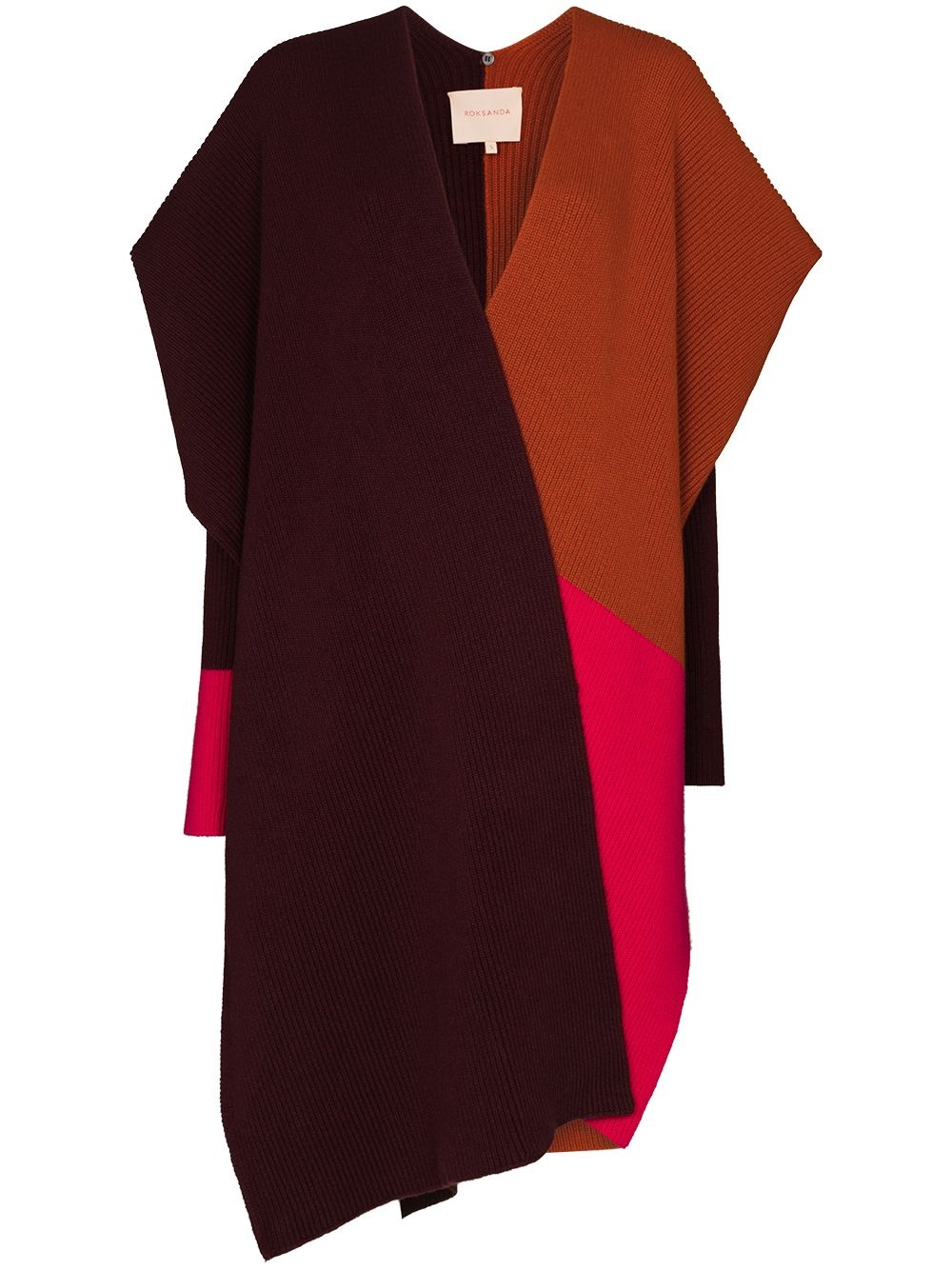 Noa colour-block asymmetric cape - 1