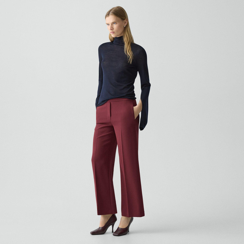 Theory Slit Sleeve Turtleneck Sweater in Wool-Viscose outlook