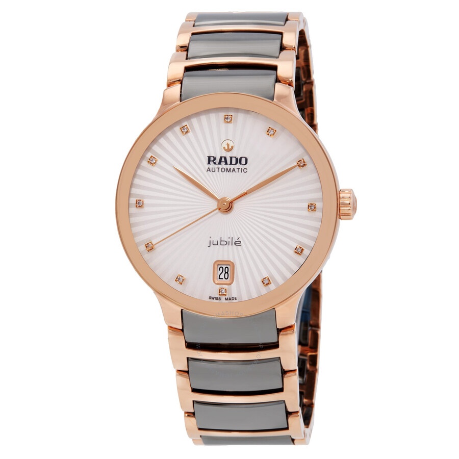 Rado - Rado Centrix Automatic Diamond Silver Dial Ladies Watch R30037742 - 1