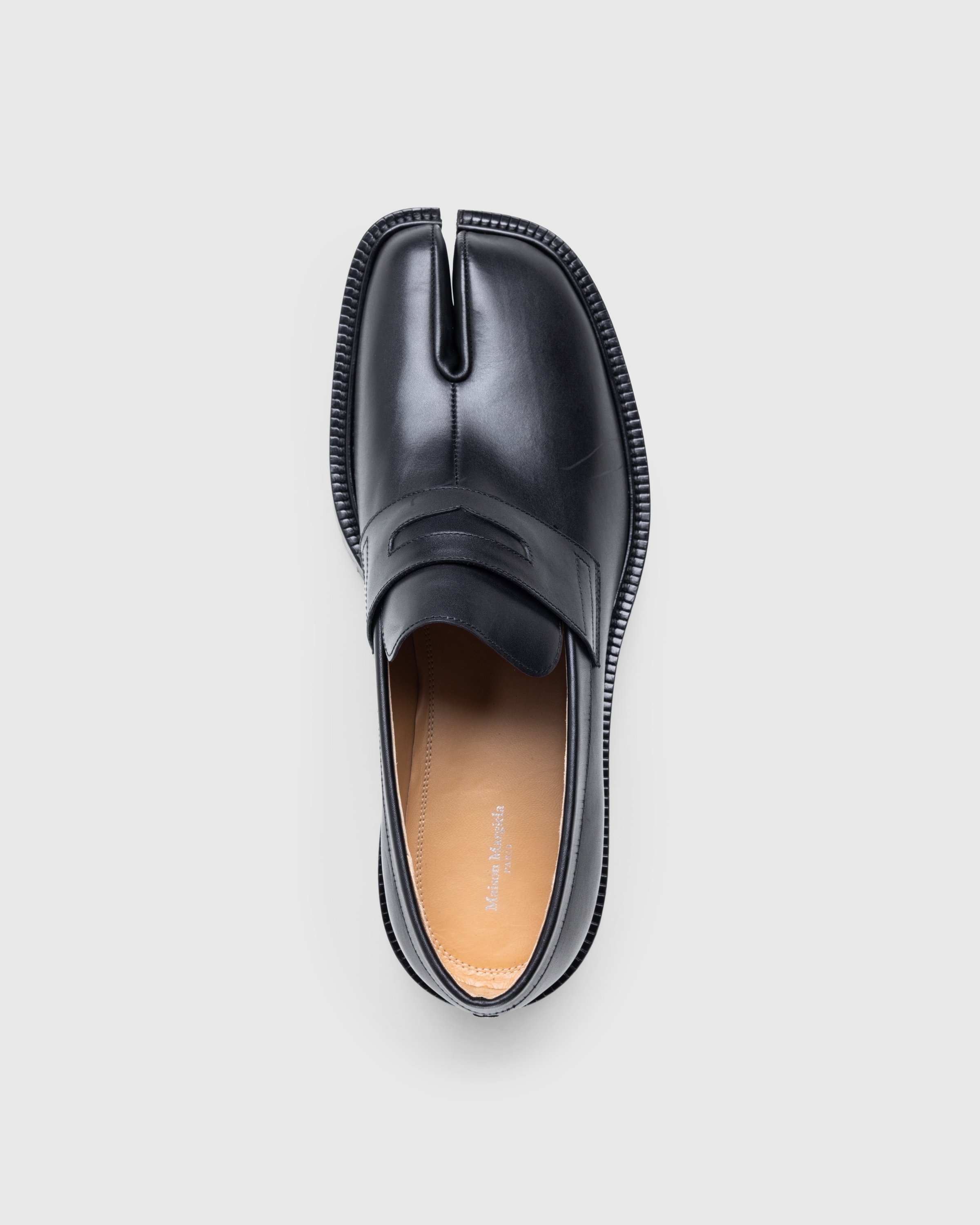 Maison Margiela – Leather Tabi Mocassin Black - 5