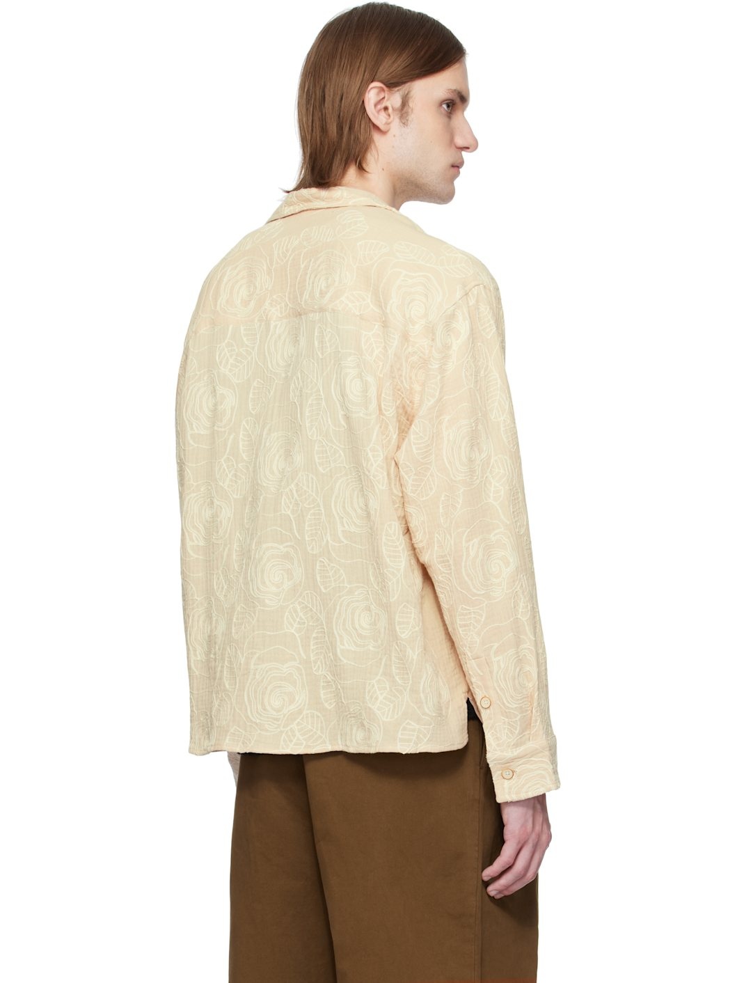 Beige Akito Embroidered Shirt - 3