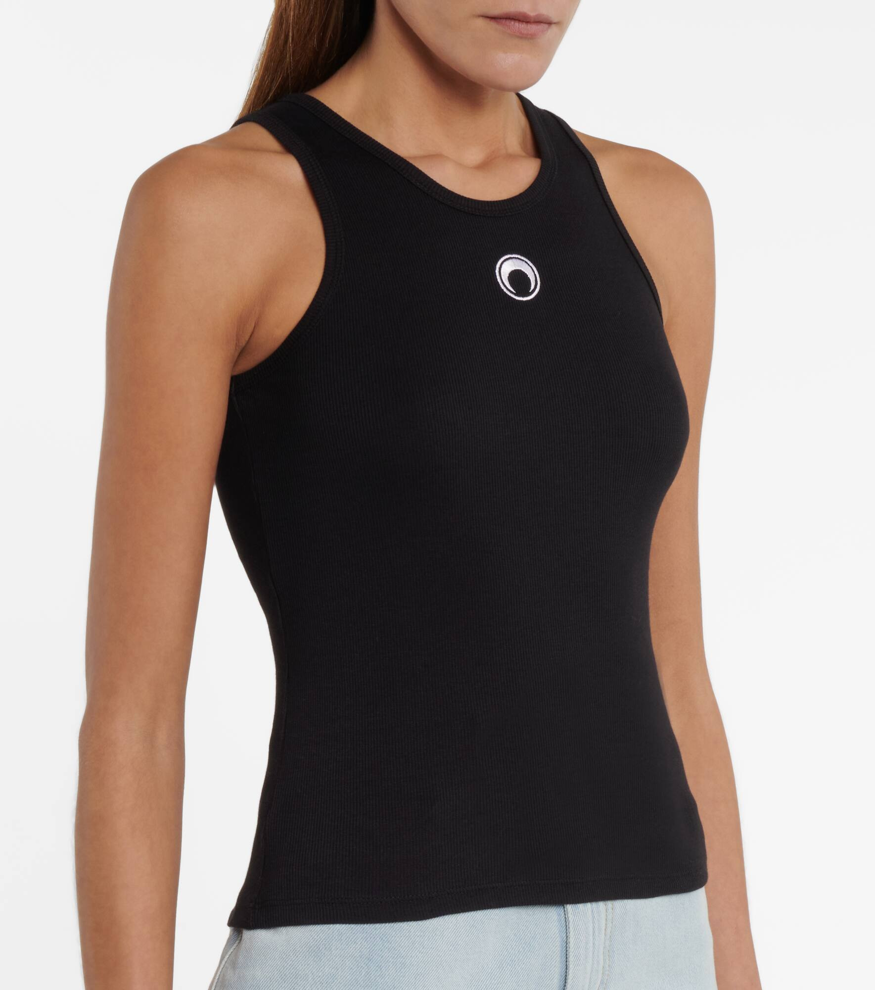 Ribbed-knit cotton tank top - 4