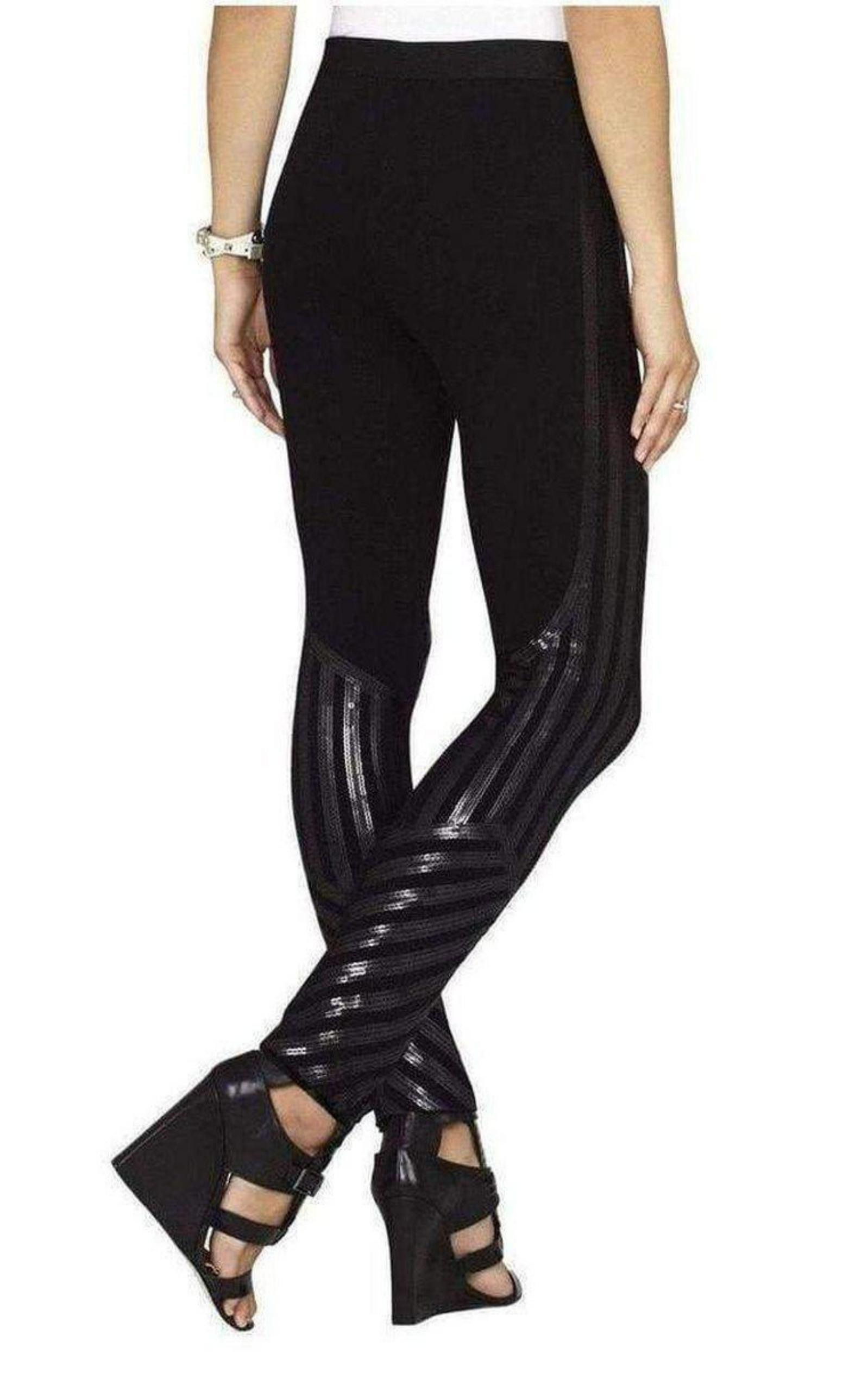 BCBGMAXAZRIA - Lacie Linear Motif Sequin Legging - 3