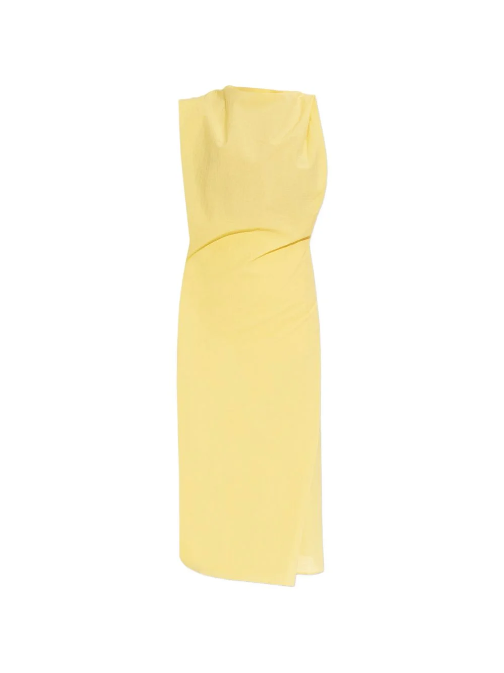 yellow sleeveless dress - 1