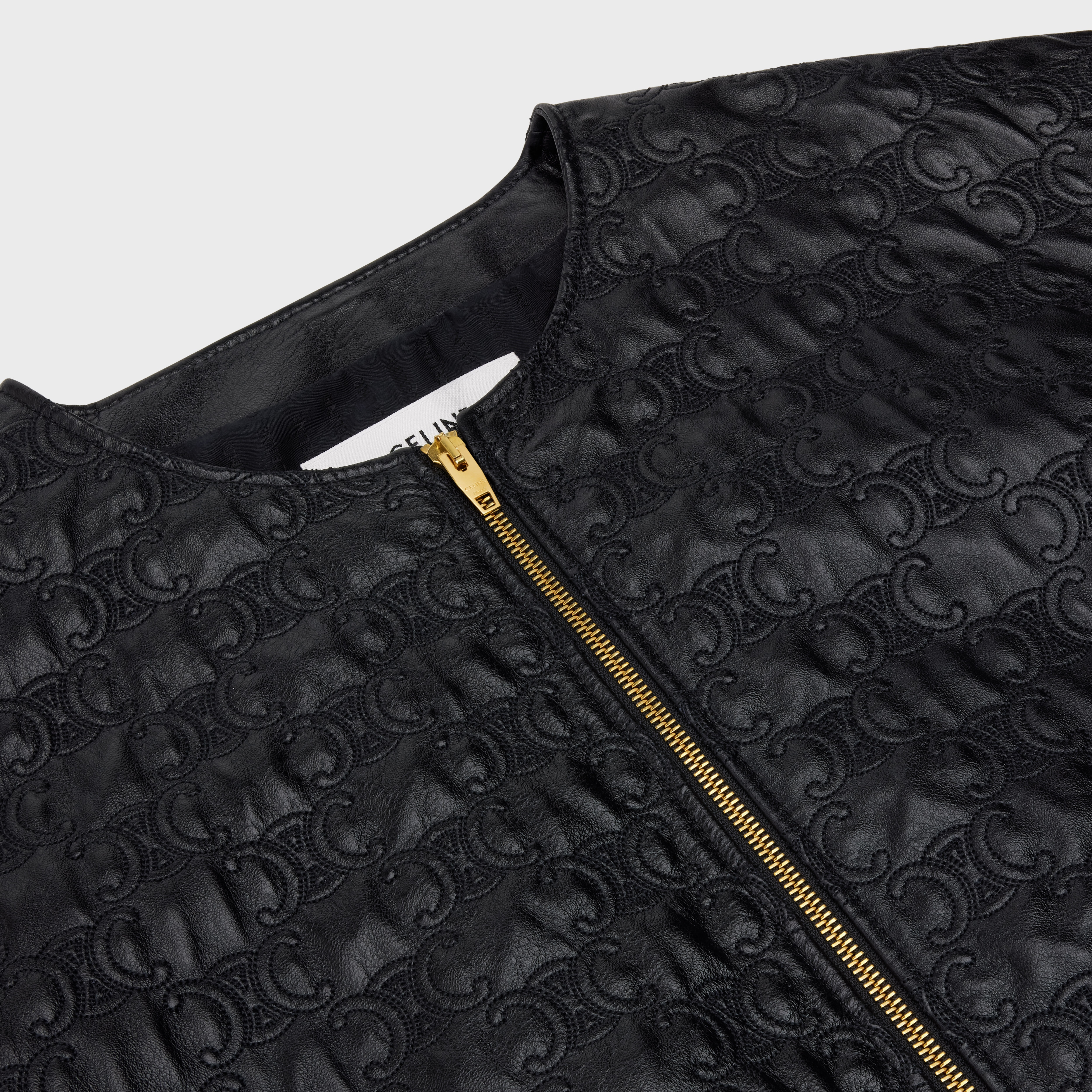 Triomphe lambskin quilted jacket - 3