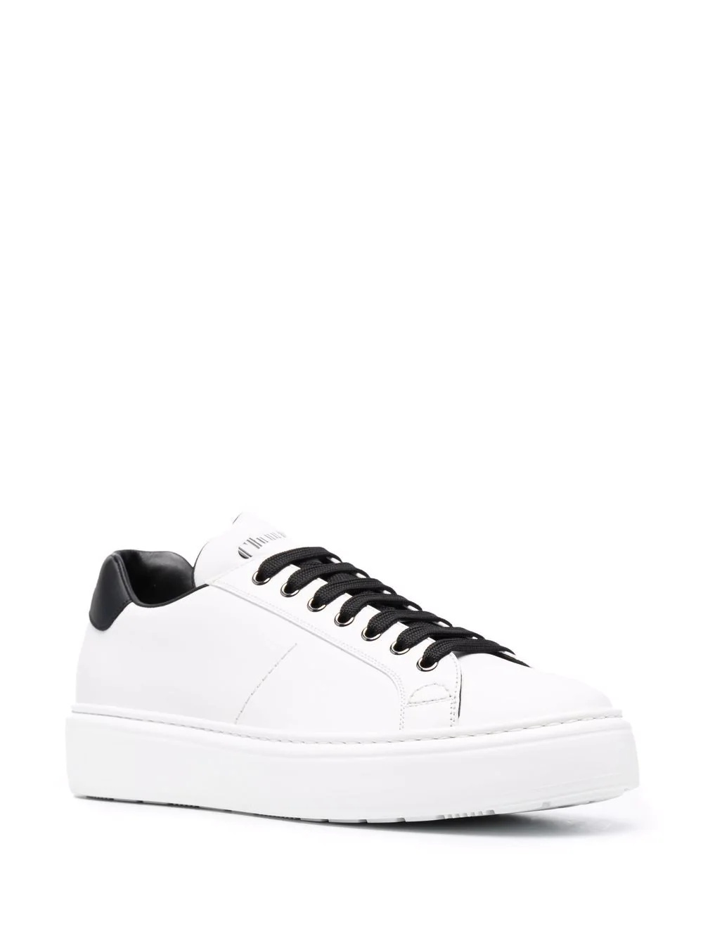 two-tone low-top sneakers - 2