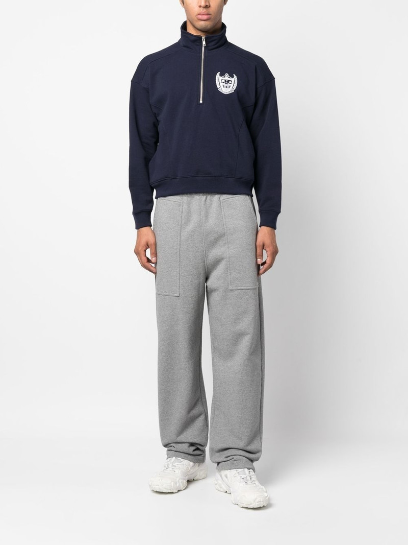 Sporty & Rich logo-print zip-up sweatshirt outlook