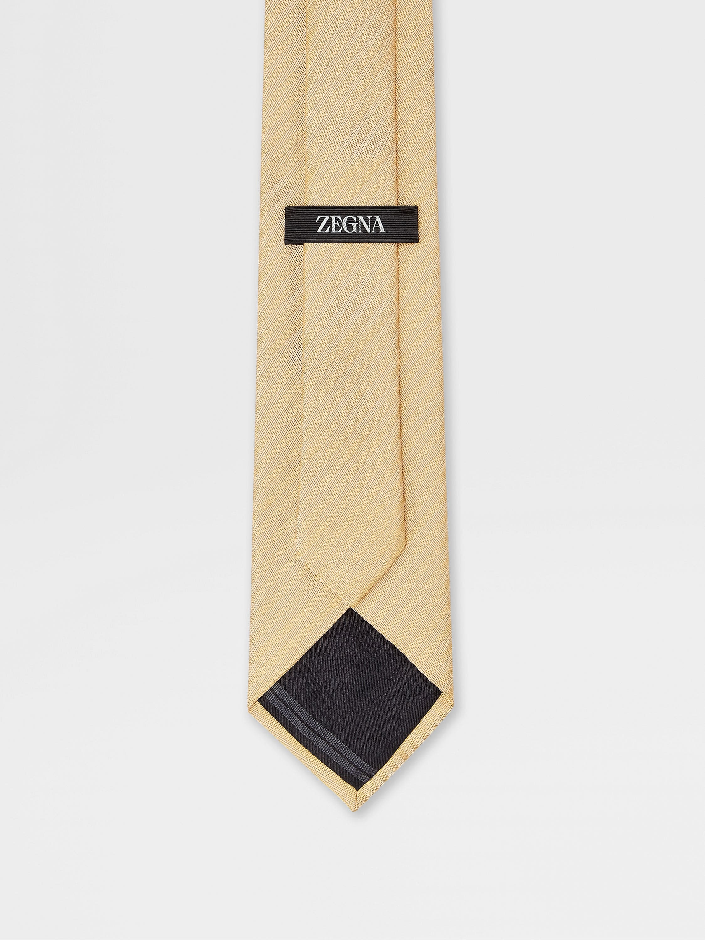 YELLOW JACQUARD SILK TIE - 3