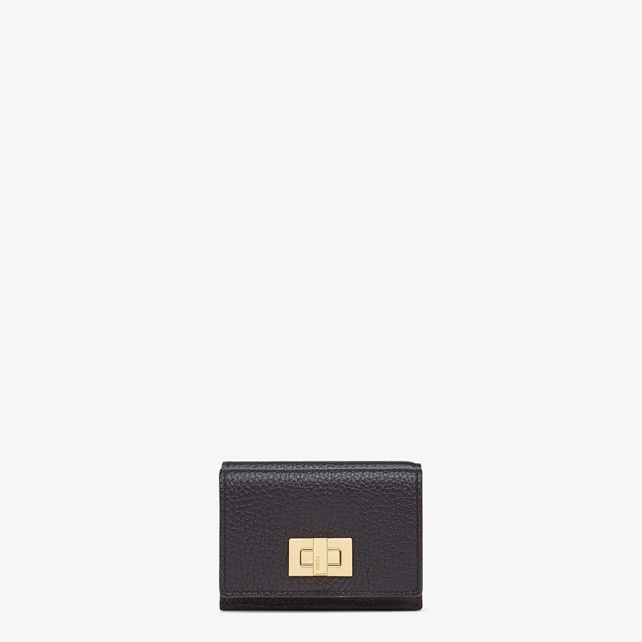 Black leather wallet - 1