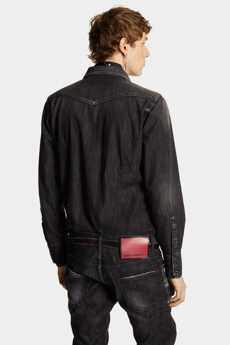 BLACK WASH CLASSIC WESTERN SHIRT 4