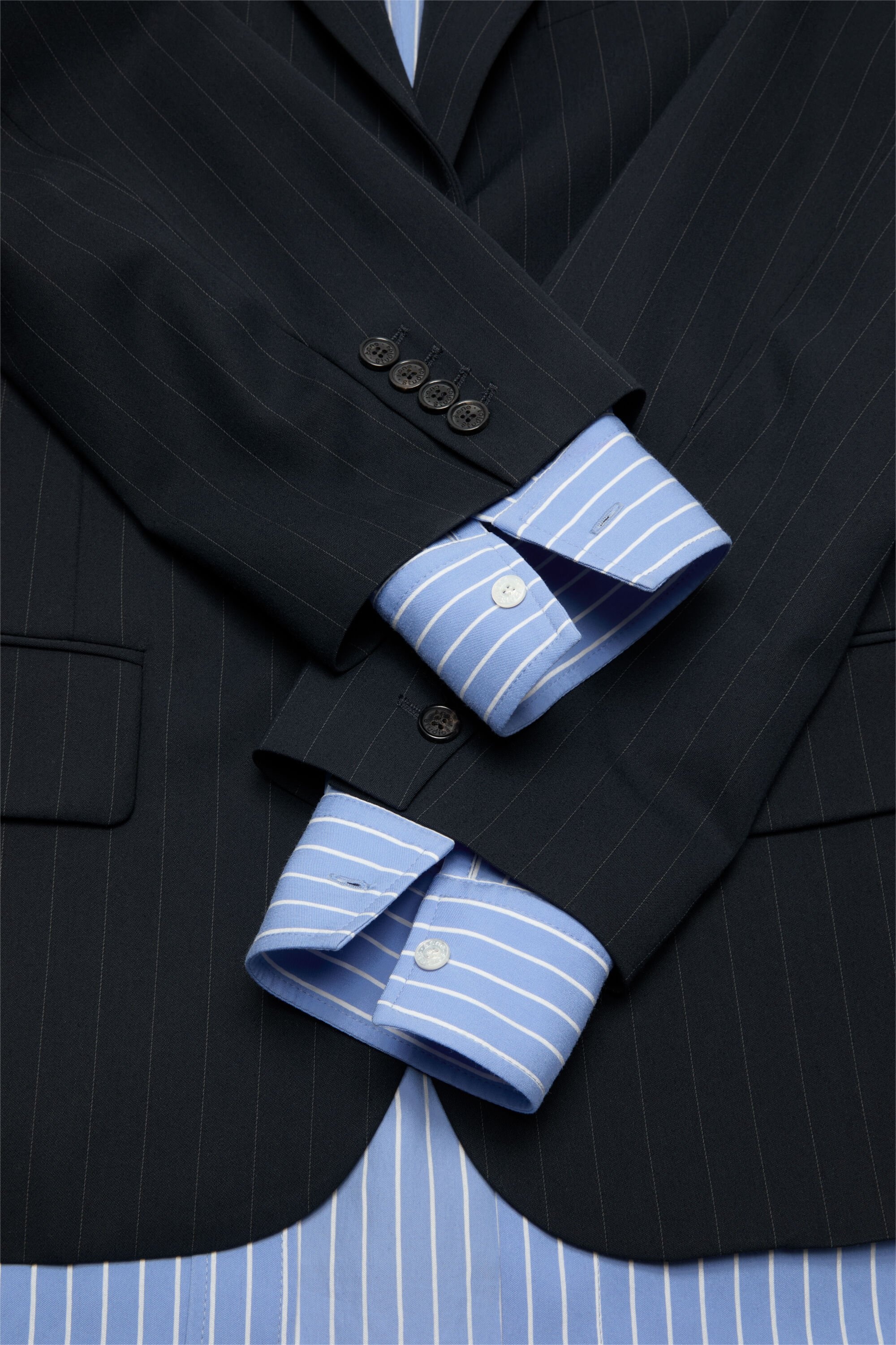 Layered suit jacket - Navy - 5