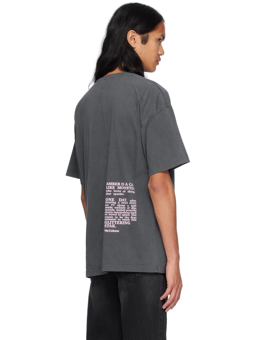 Gray Lettering T-Shirt - 3
