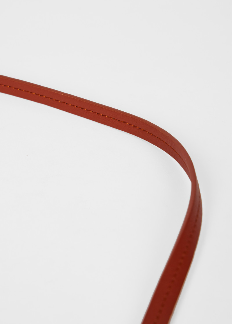 Light Blue Colour-Block Leather Pouch Bag 3