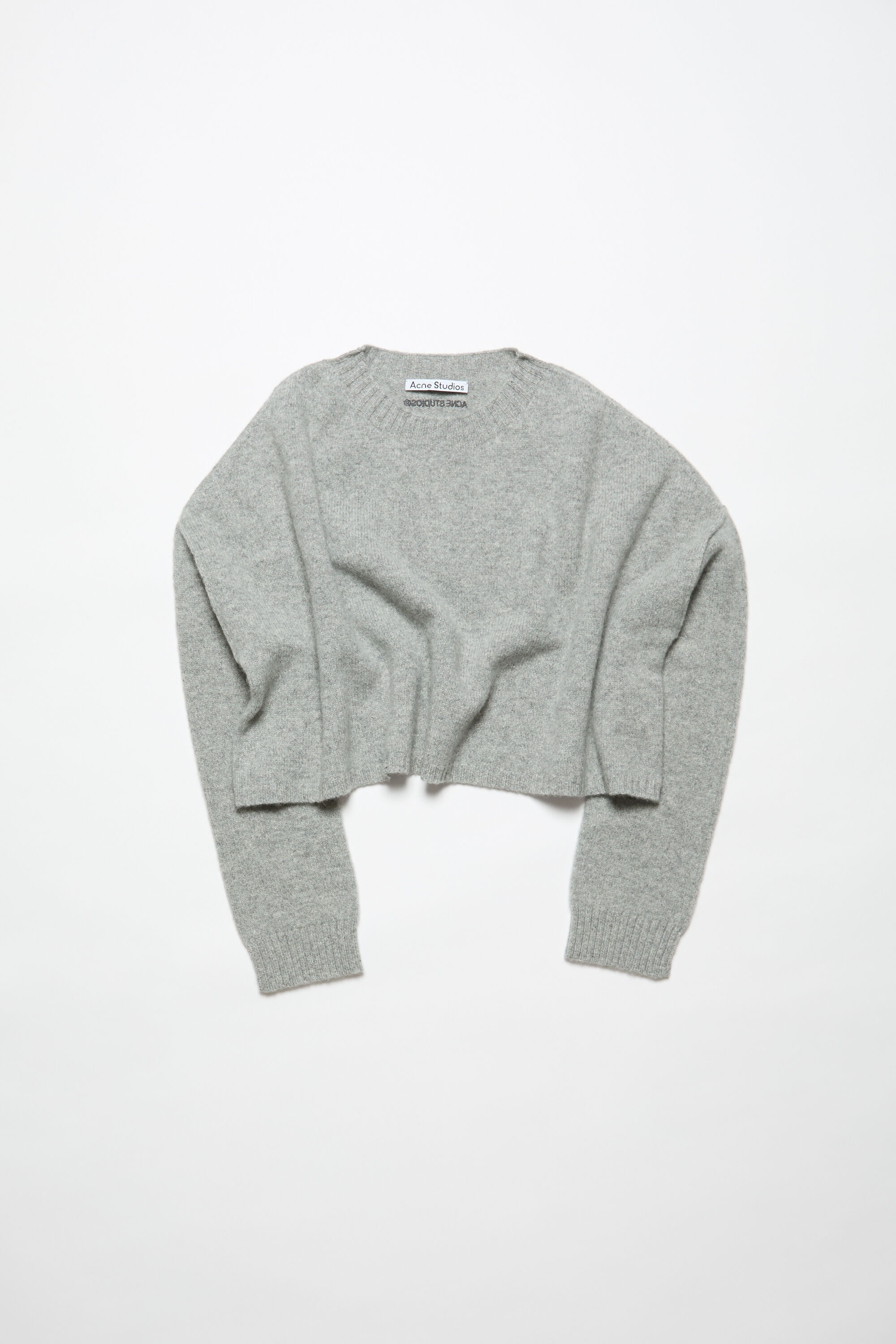 Jumper wool cashmere - Grey Melange - 1