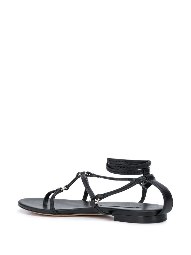 ankle strap ring detail sandals - 3