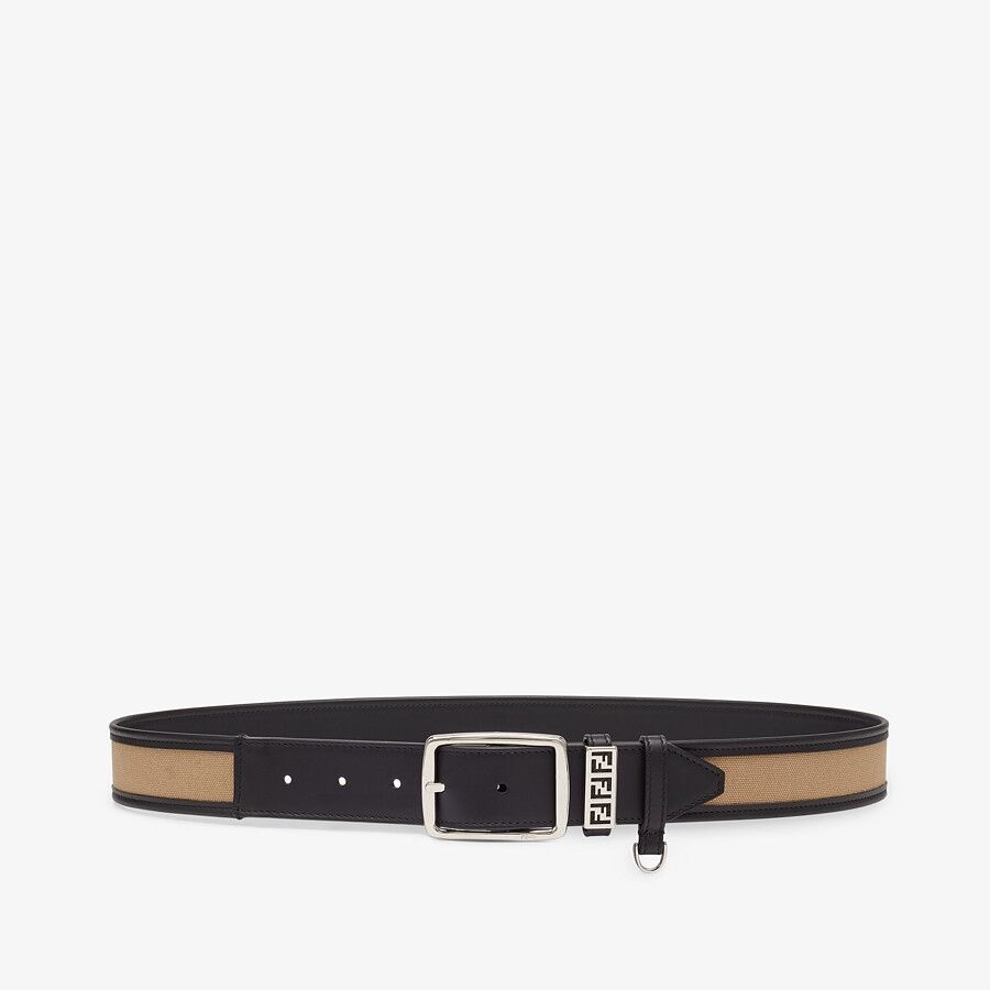 Beige canvas belt - 1