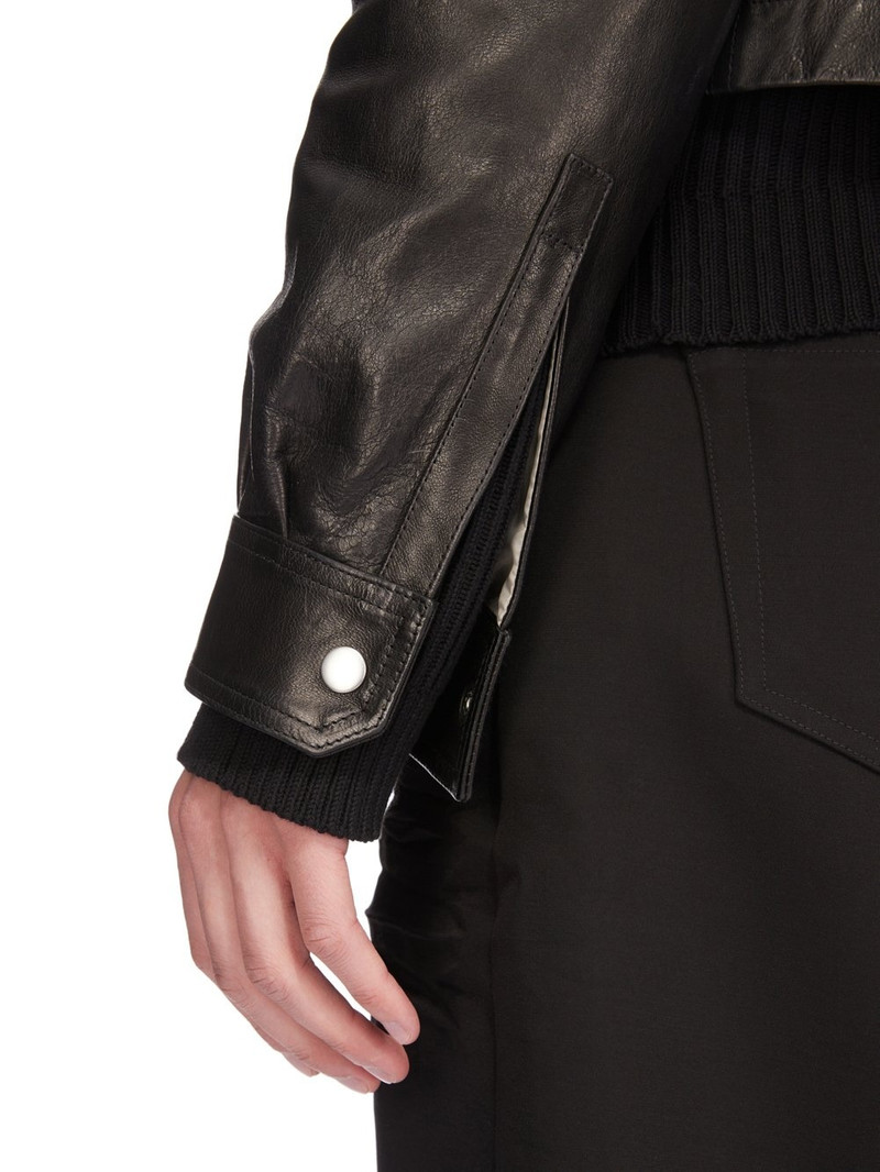 Alice Strobe leather shirt jacket 6