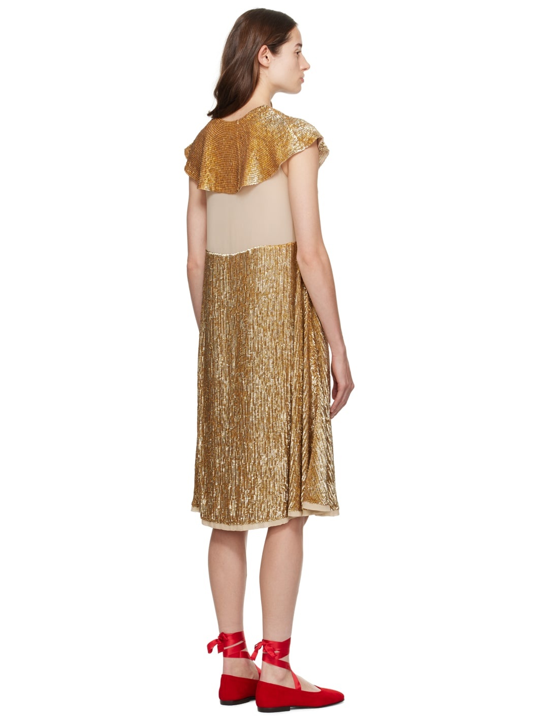 Gold Bellvue Midi Dress - 3