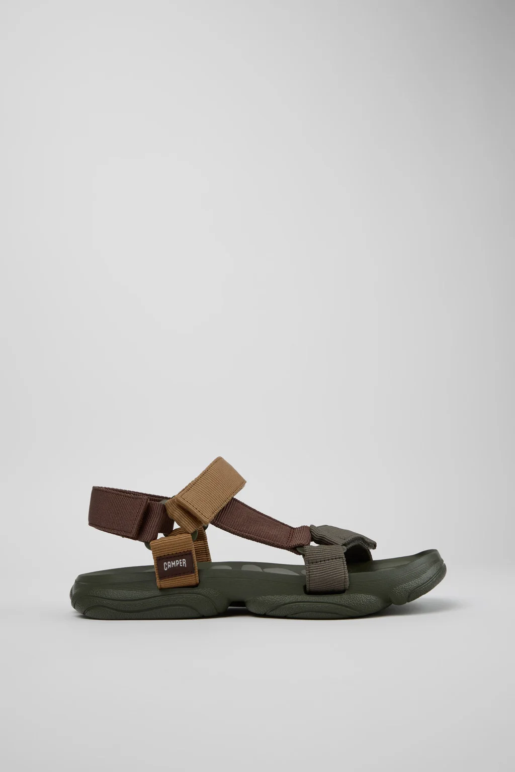 Brown Textile Sandals for Men. - 1
