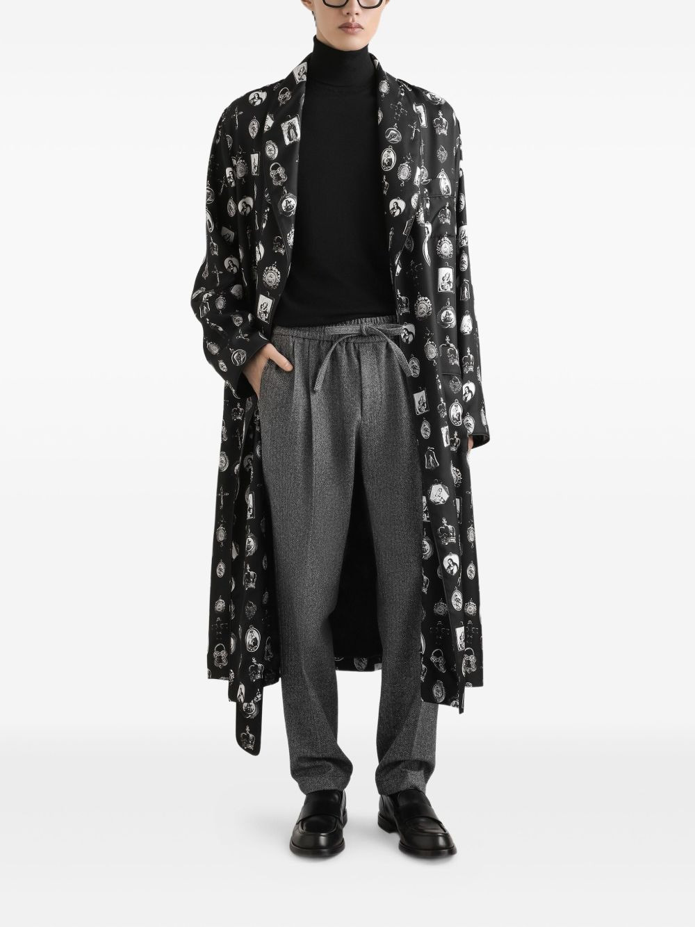 pleated drawstring trousers - 2