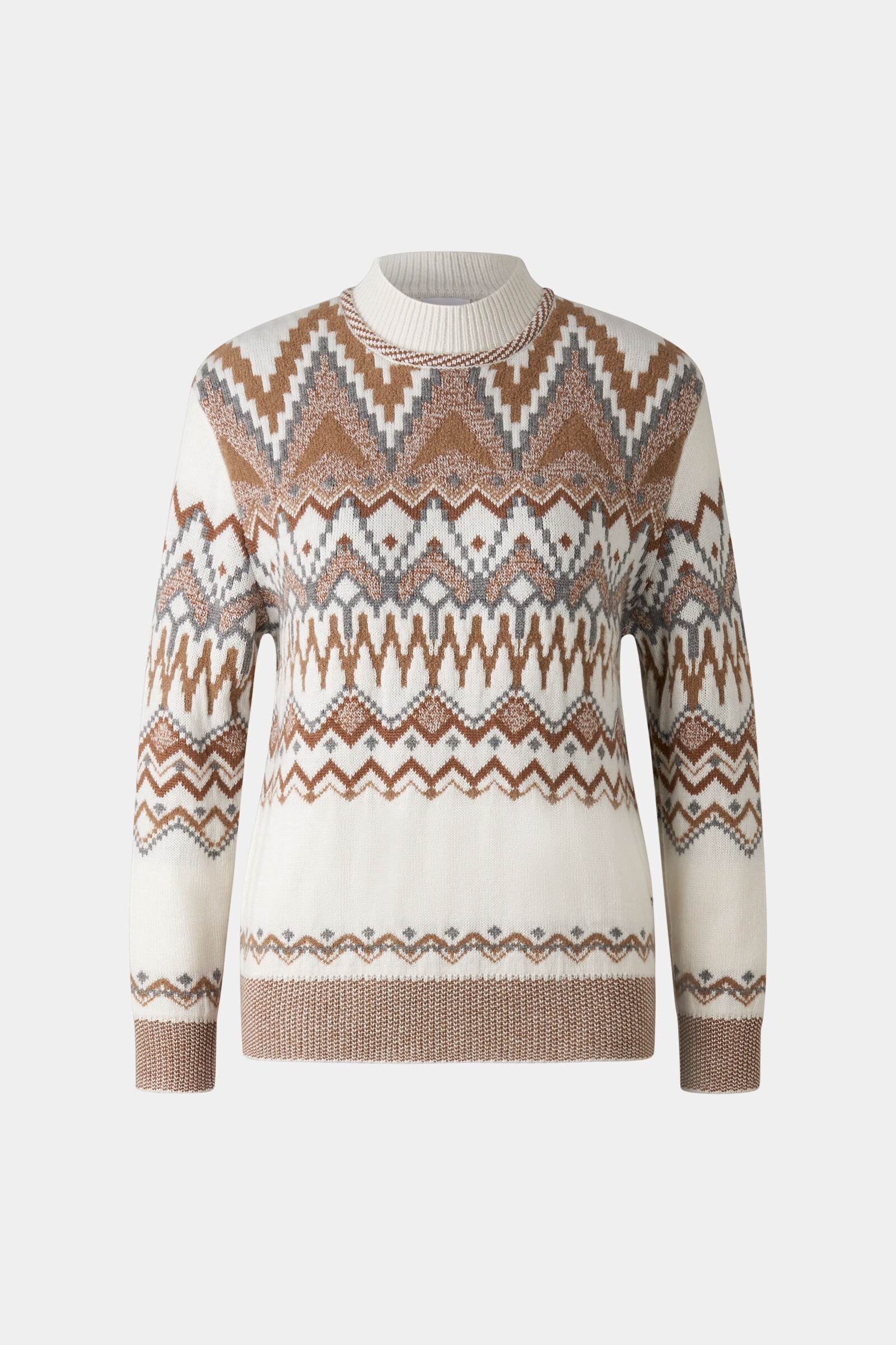 Avena Sweater in Off-white/Brown - 1