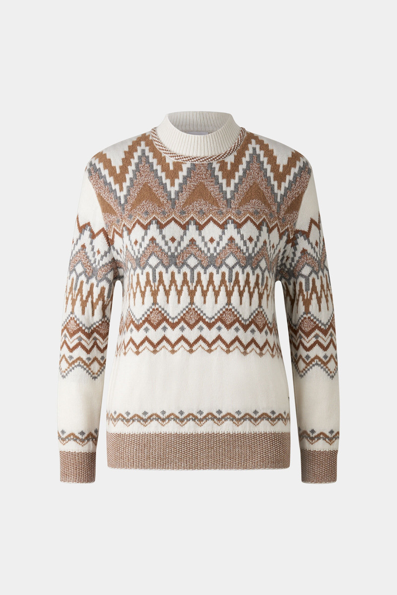Avena Sweater in Off-white/Brown 1
