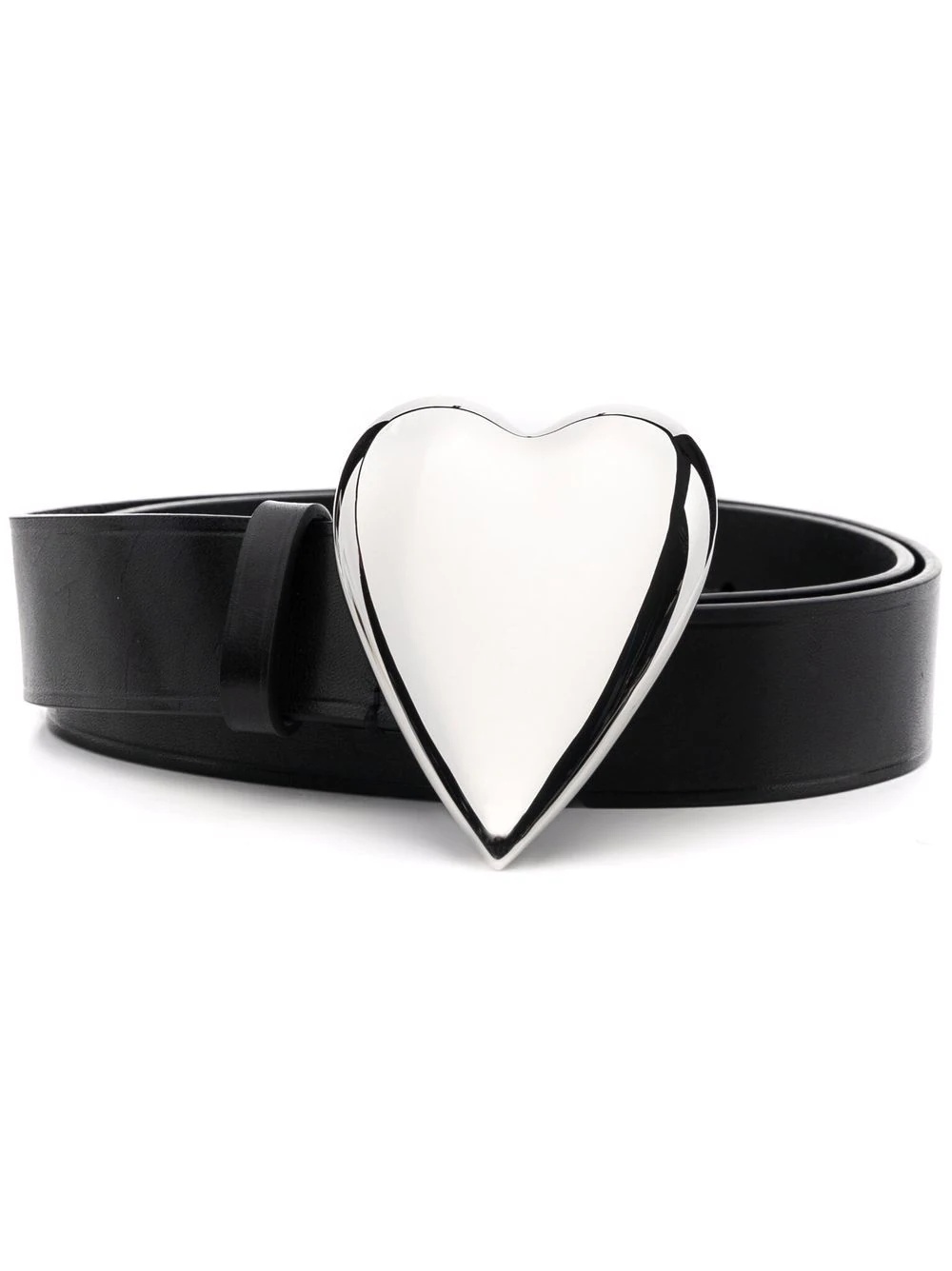 heart-plaque buckled belt - 1