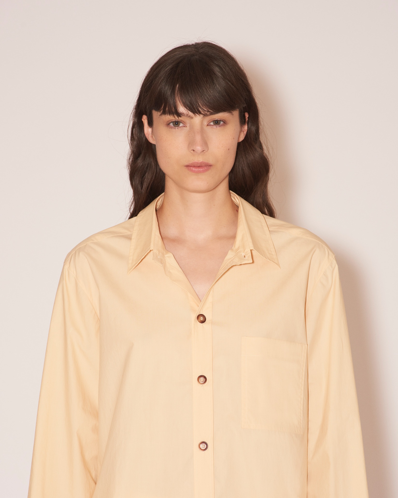 MYA - Light poplin classic shirt - Eggshell - 6