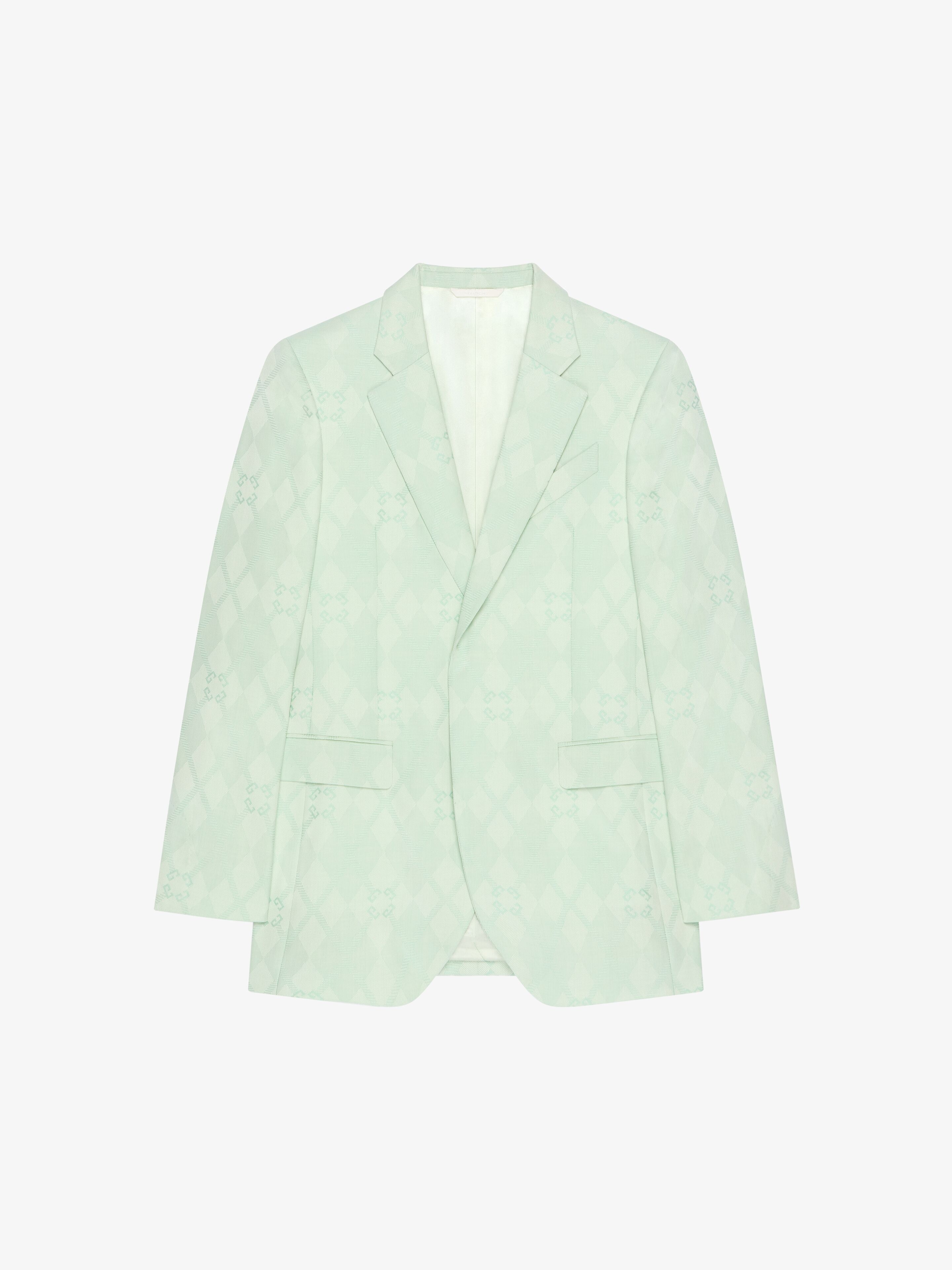 SLIM FIT JACKET IN MONOGRAM 72 JACQUARD - 1